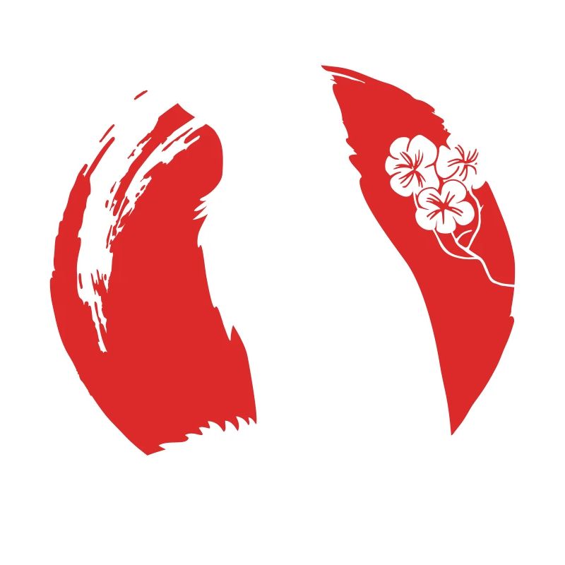 Fox Silhouette Japonais