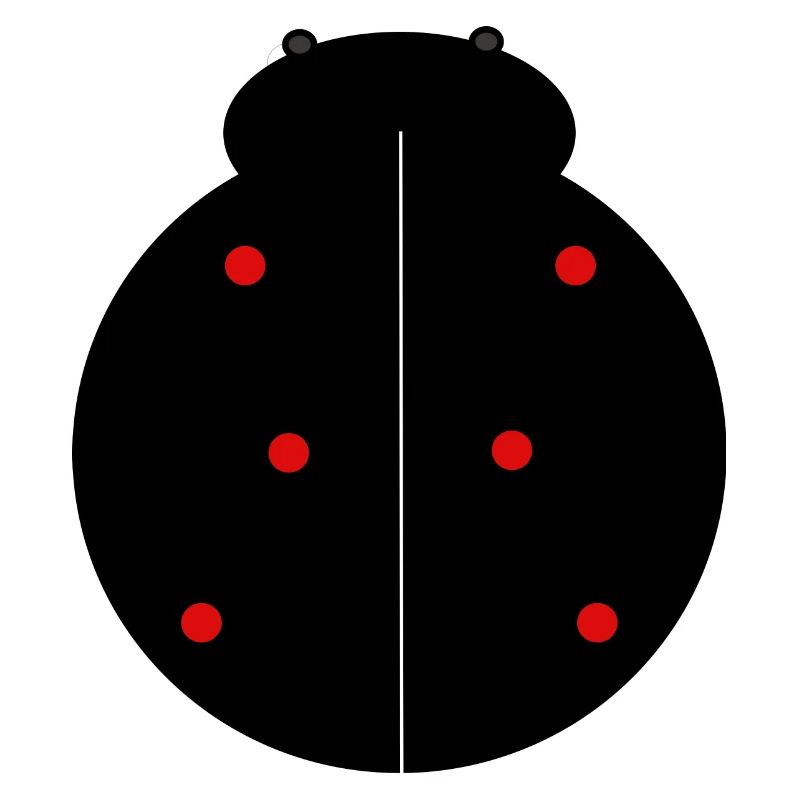 Black Ladybug with Red Dots