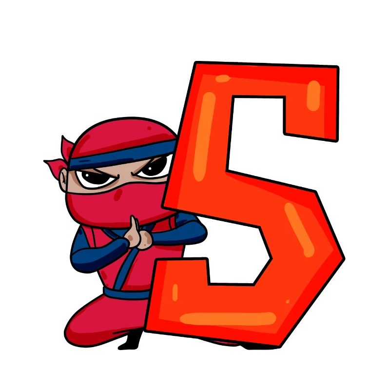5th Birthday Boy 5 Year Old Ninja