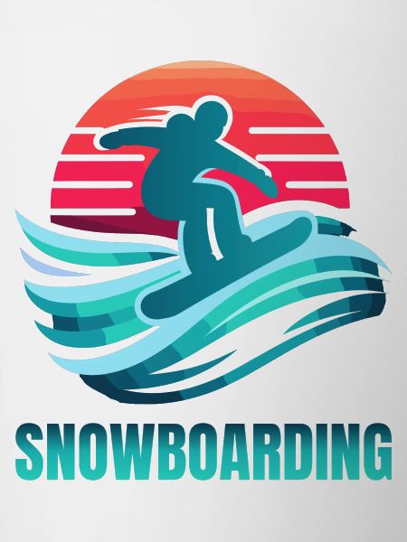 Vibrant Snowboarding Surf Scene