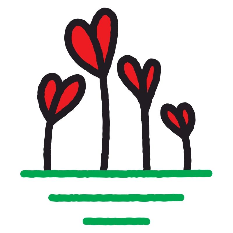Le cœur pousse en fleurs