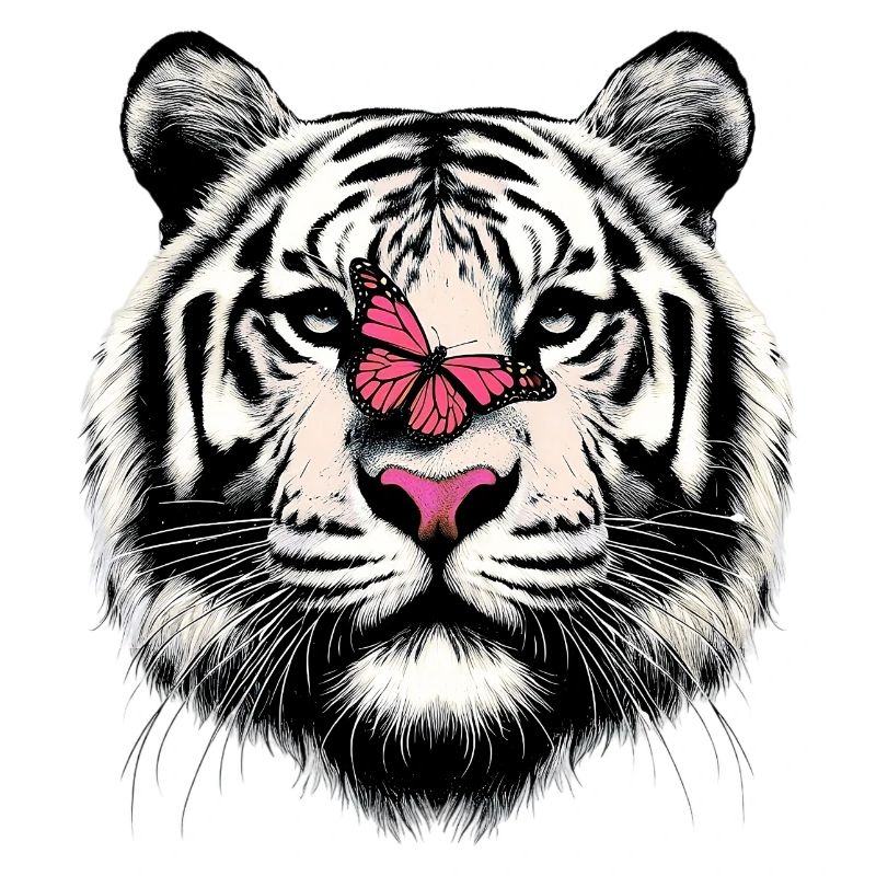 Tiger and Butterfly