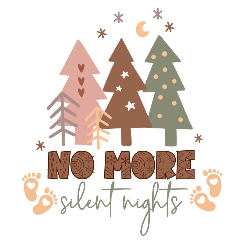 Boho Funny Christmas Pregnancy Annoucement