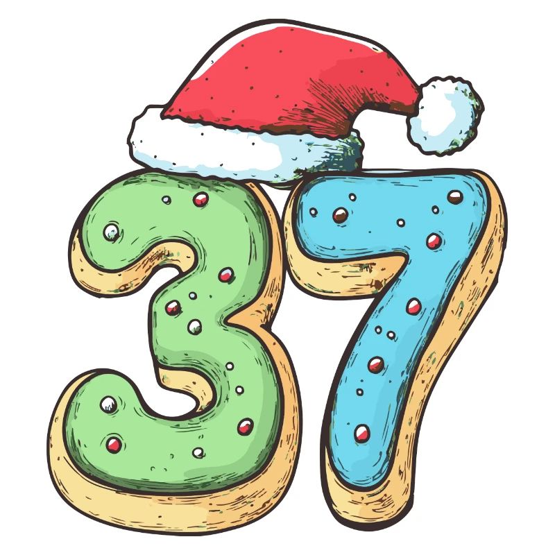 Biscuit de Noël à 37 chiffres