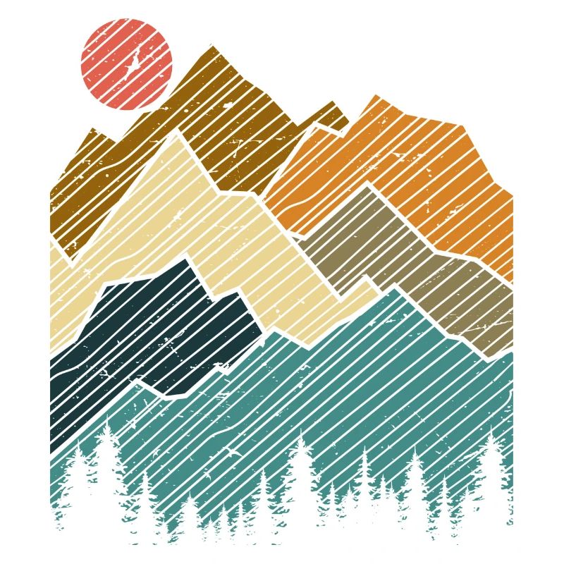Mountain Sunset Silhouette