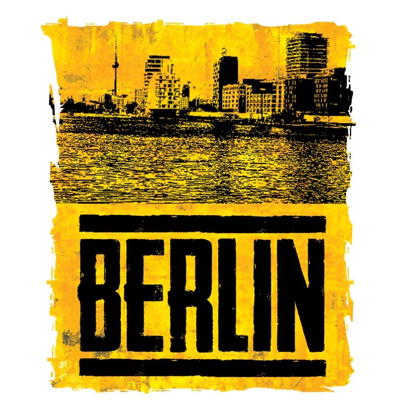 La ligne d’horizon de Berlin dans un style rétro