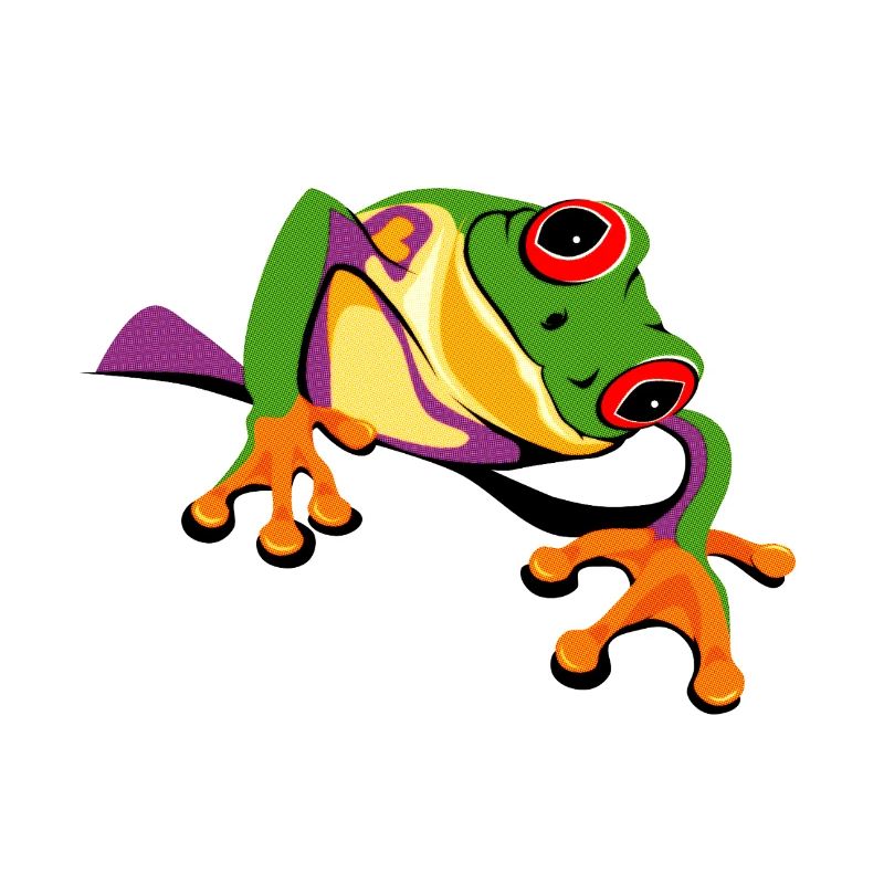 frog rainforest comic frog environmental protection