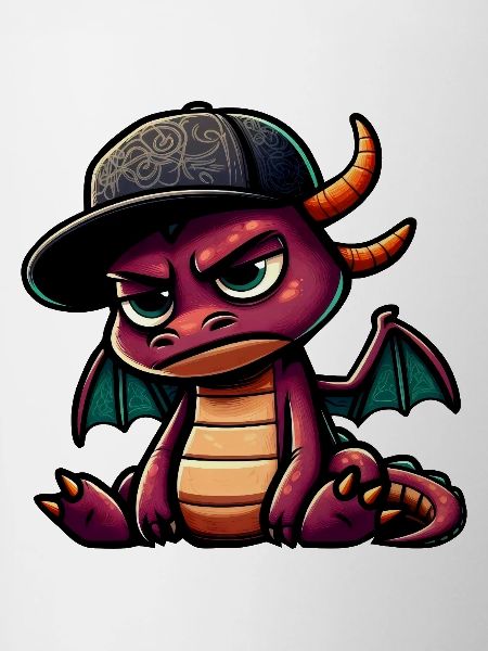 Purple Hiphop Dragon Cap