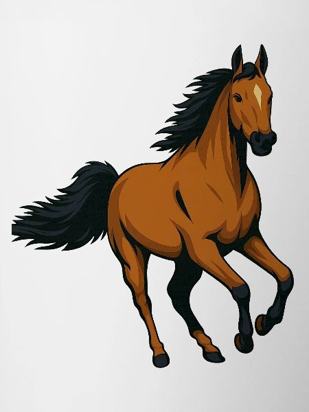 Galloping Amber Stallion