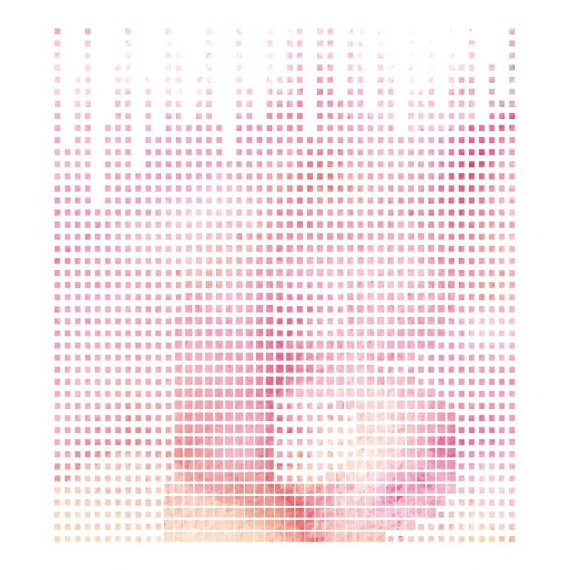 Abstrakte rosa Pixelkunst der Buchstabe B