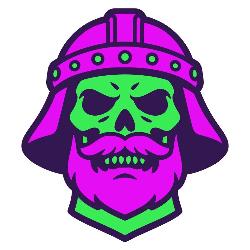 Skull Warrior Pop Art