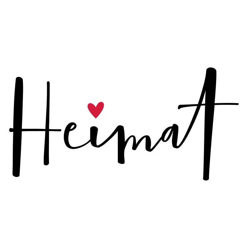 Heimat I Zuhause Daheim Herz Geschenk