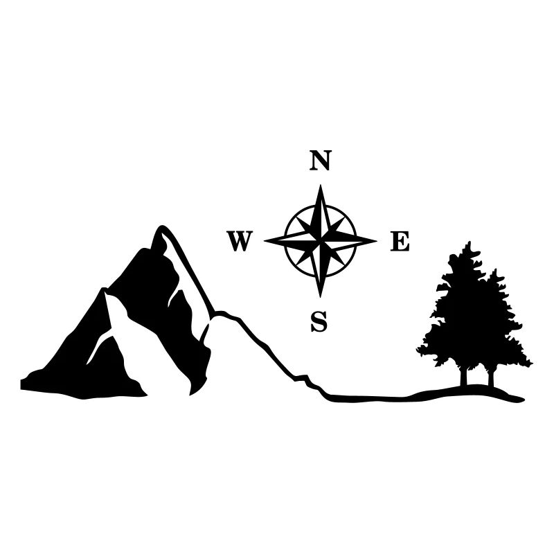 Nature, Mountain, Compass