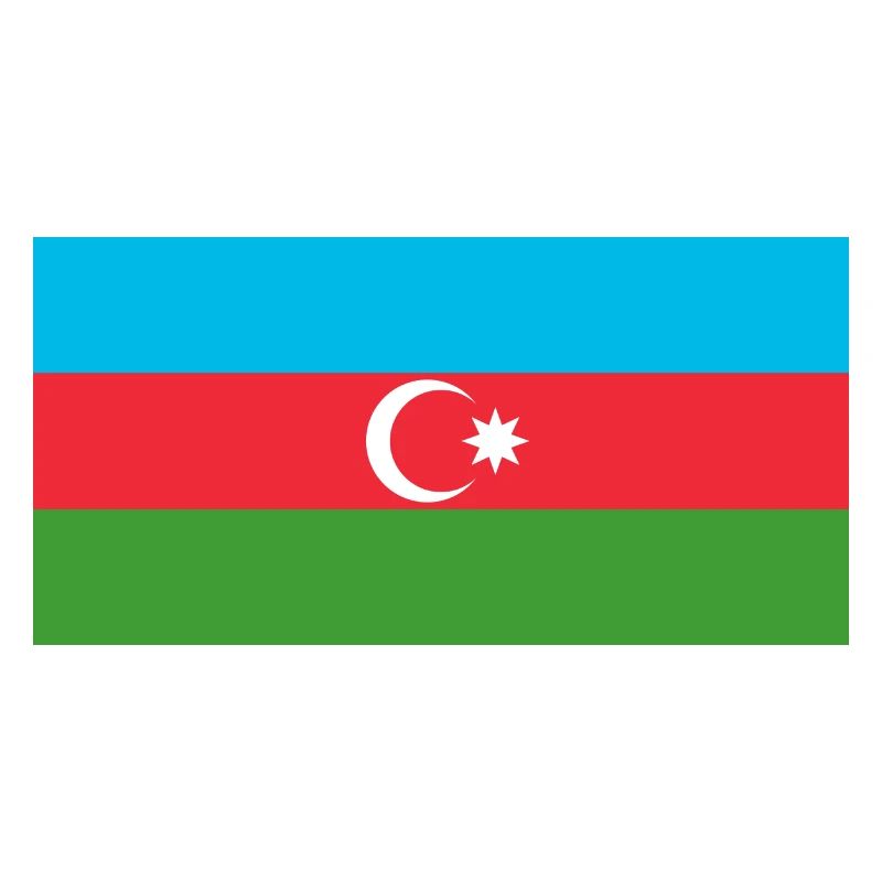 Autocollant drapeau de l'Azerbaïdjan Aufkleber Azerbaïdjan