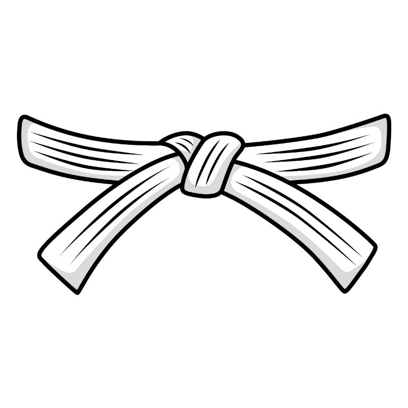 Karategürtel, Weißgurt Abschluss Kyu Karate Student