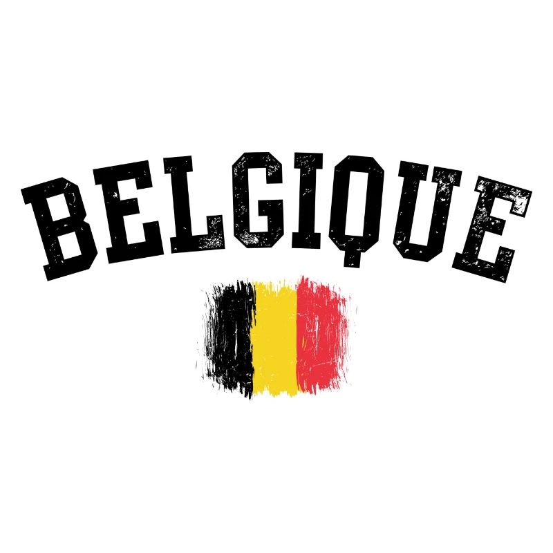 Coup de pinceau du drapeau belge