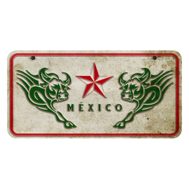 Mexiko Stier Schild
