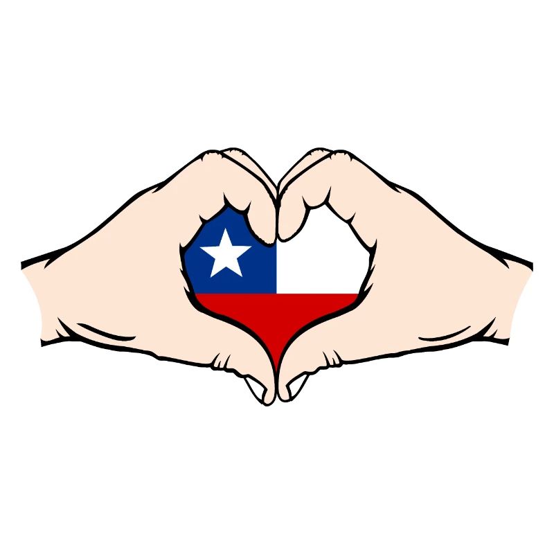 Chile Herzform mit Hände