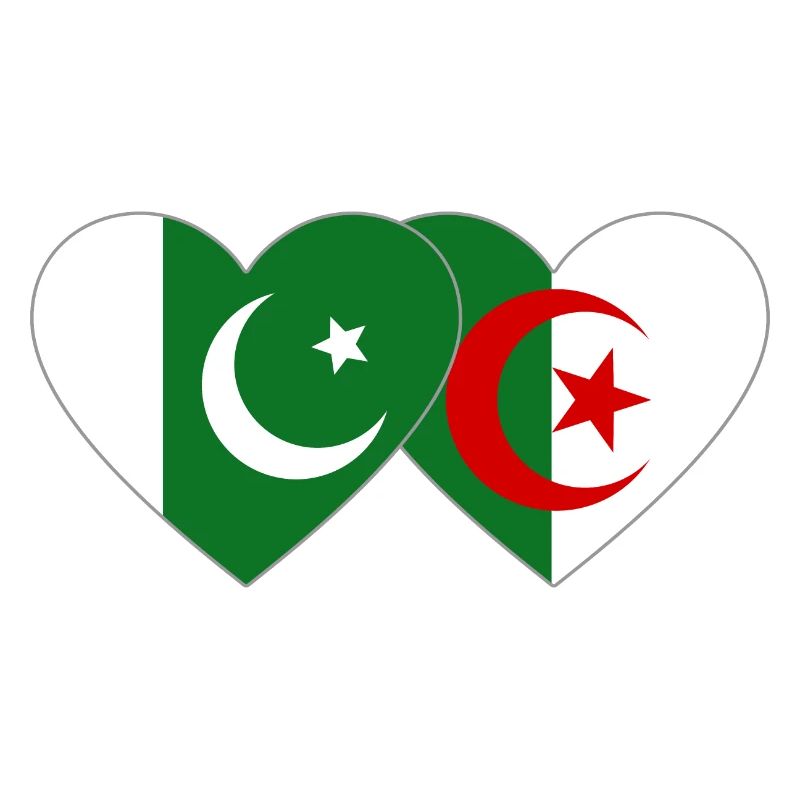 Pakistan Algérie Drapeau Coeur