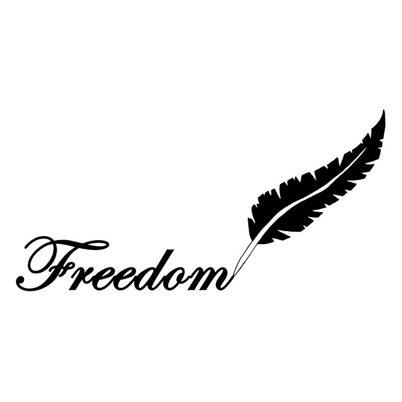 Black feather and freedom