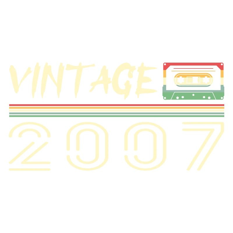 2007 Original 2007 Retro Birthday Gift 2007