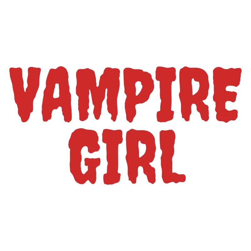 Vampirmädchen Grafik T-Shirt Design