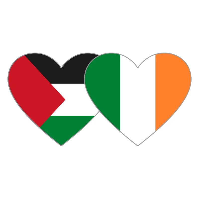 Drapeau de la Palestine et de l’Irlande