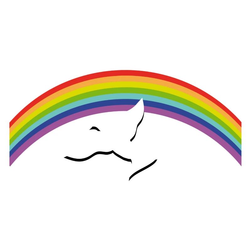 RAINBOW Regenbogen with peace dove