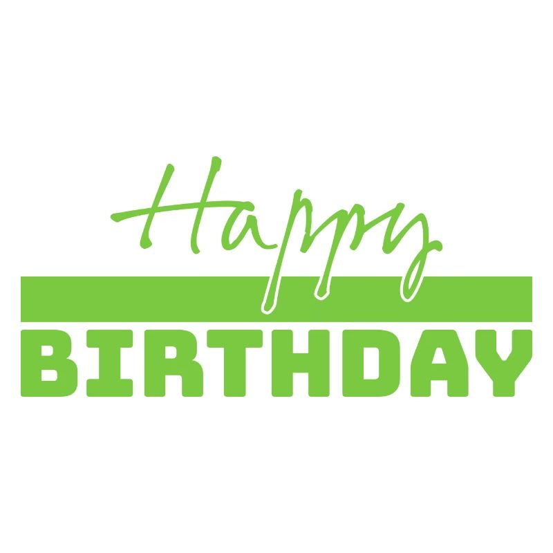 Tshirt joyeux anniversaire vert