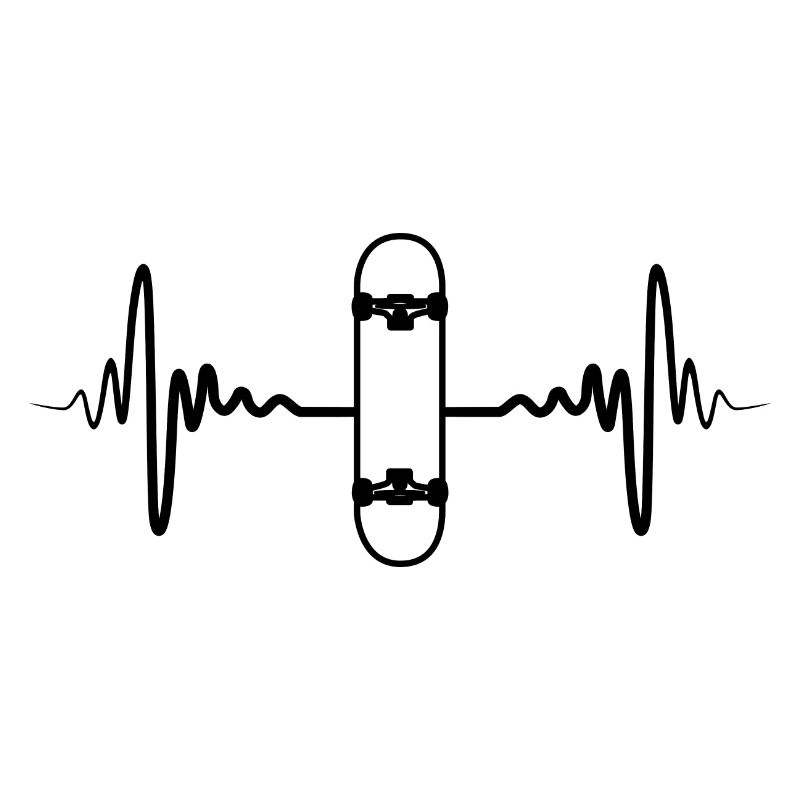 Fréquence du pouls du skateboard