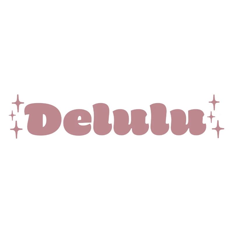 Delulu - Conception de police rose