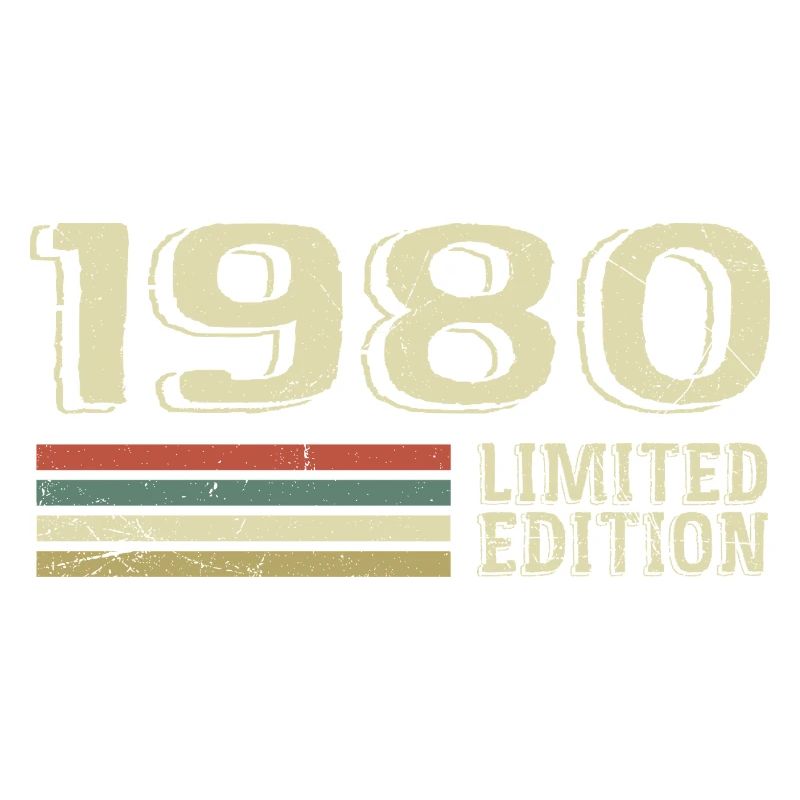 Born in 1980 Birthday 1980 Vintage 1980's