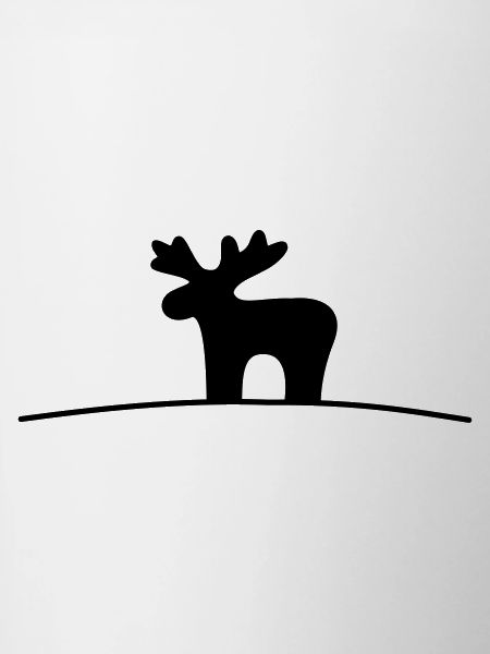 Moose silhouette gift idea Christmas