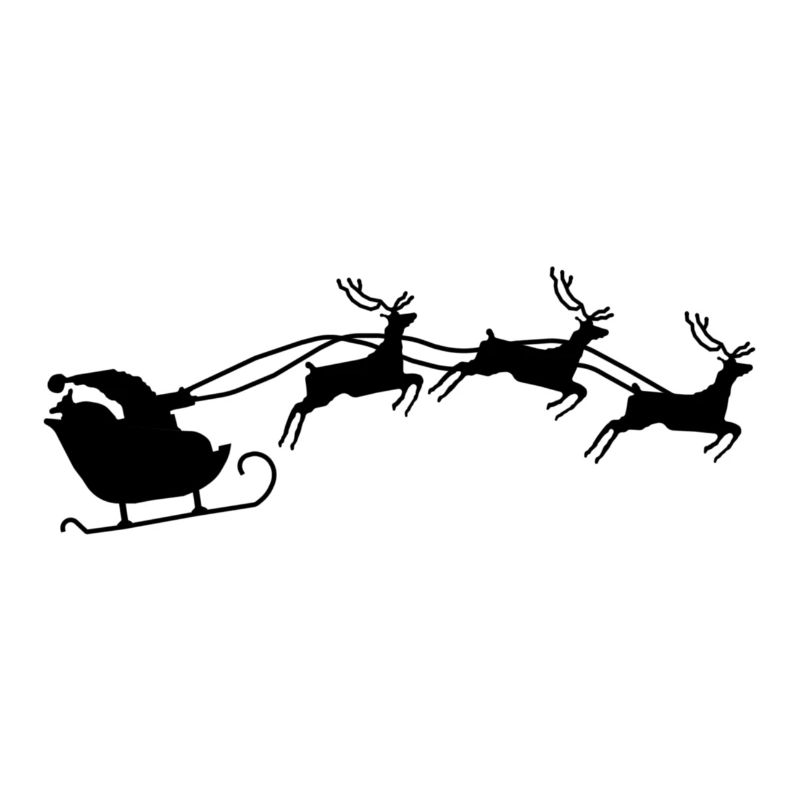 Weihnachtsmann mit Schlitten