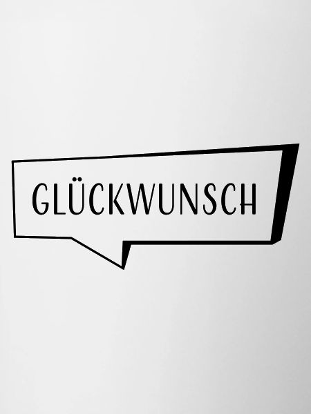 Sprechblase Glückwunsch