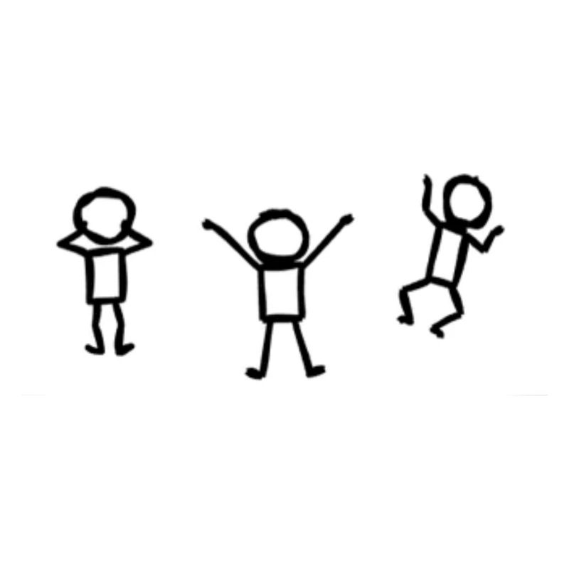 Three happy prostitutes in motion
