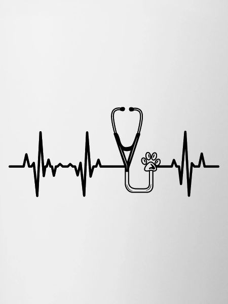 Stethoscope ECG Heart Line