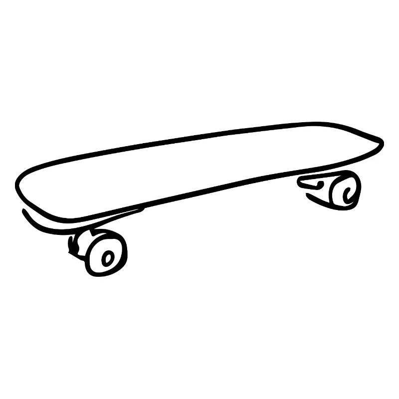 Dessin de planche à roulettes