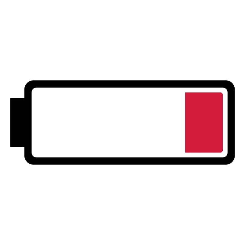 Batterie/Akku fast leer
