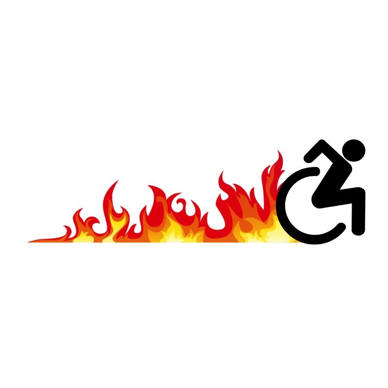 Utilisateur rapide de fauteuil roulant. Utilisateur de fauteuil roulant rapide *