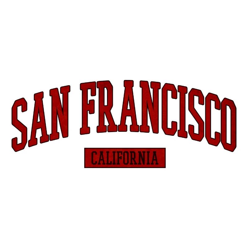 Lettrage rétro de San Francisco