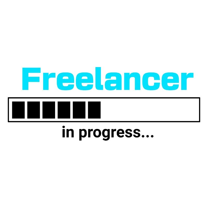 Freelancer in Progress – Selbstständigkeit Motiv