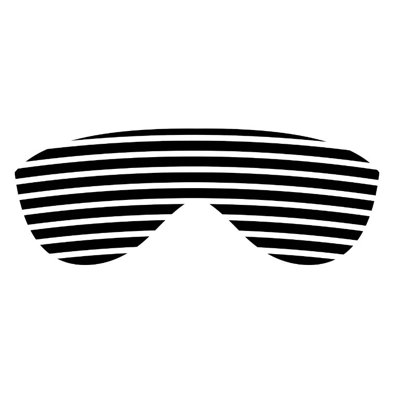 Brille schwarz gestreift