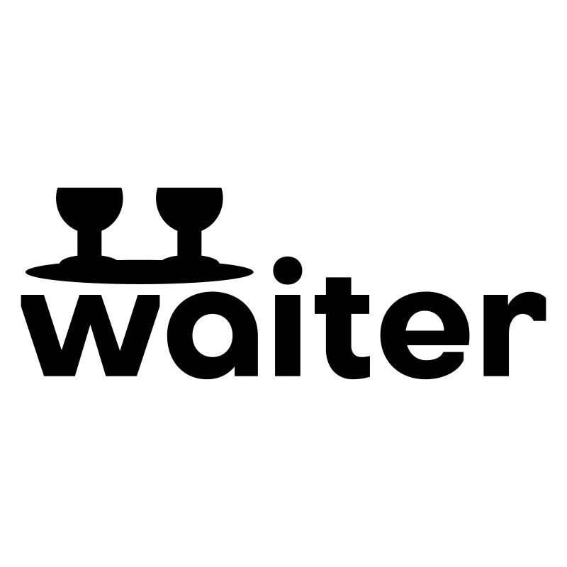 Waiter (Tablett mit zwei Weingläsern)