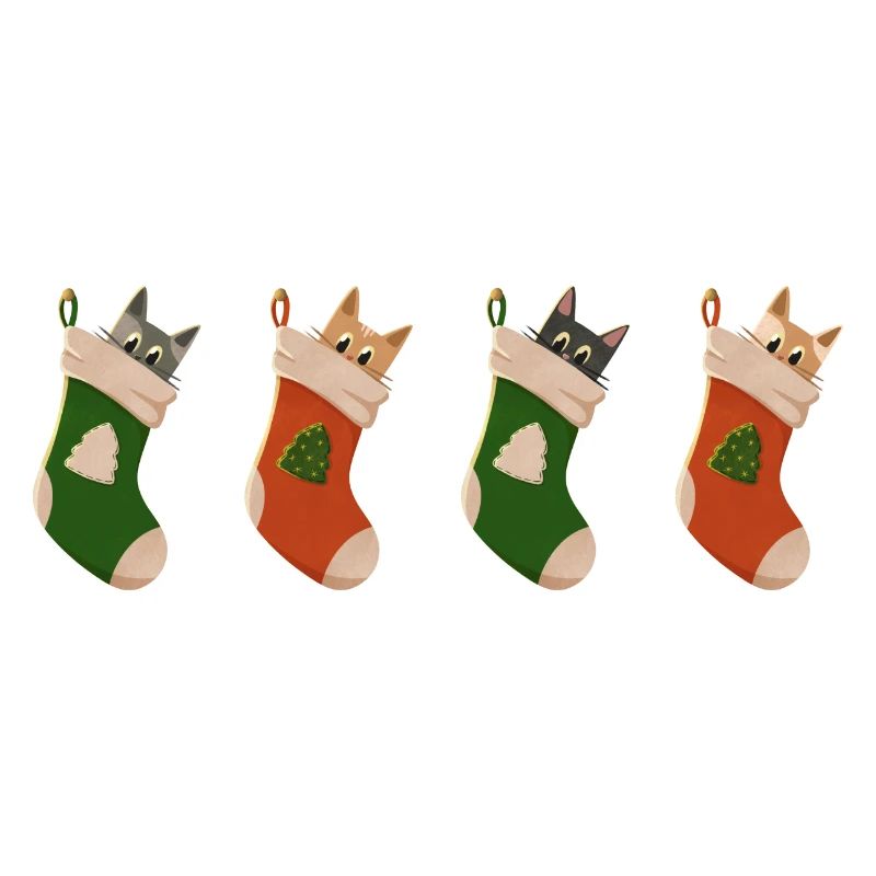 Chats en bottes pour Noël