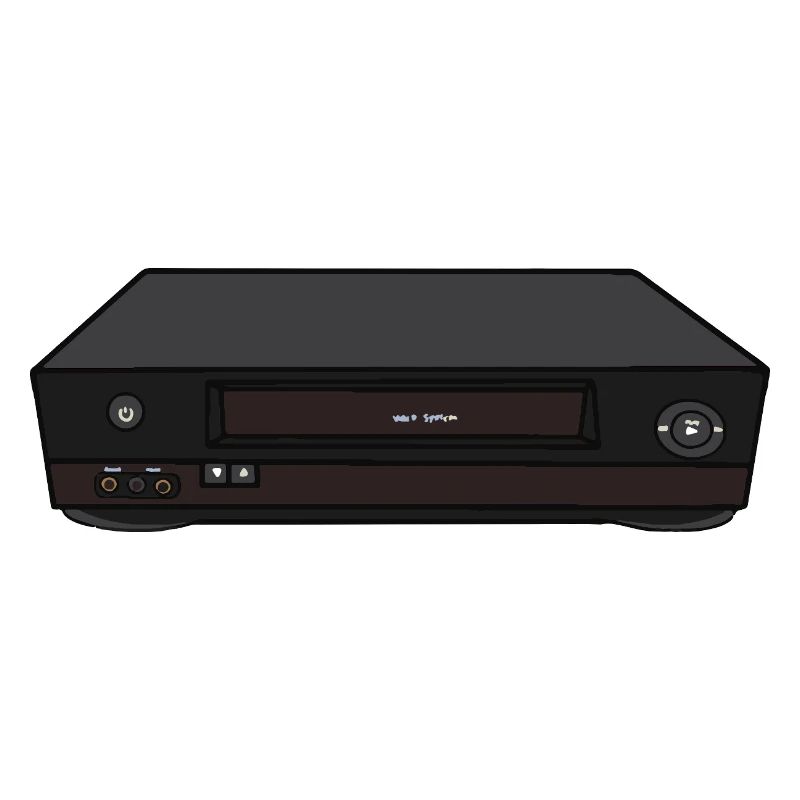Retro vcr 80s and 90s Video Cassette
