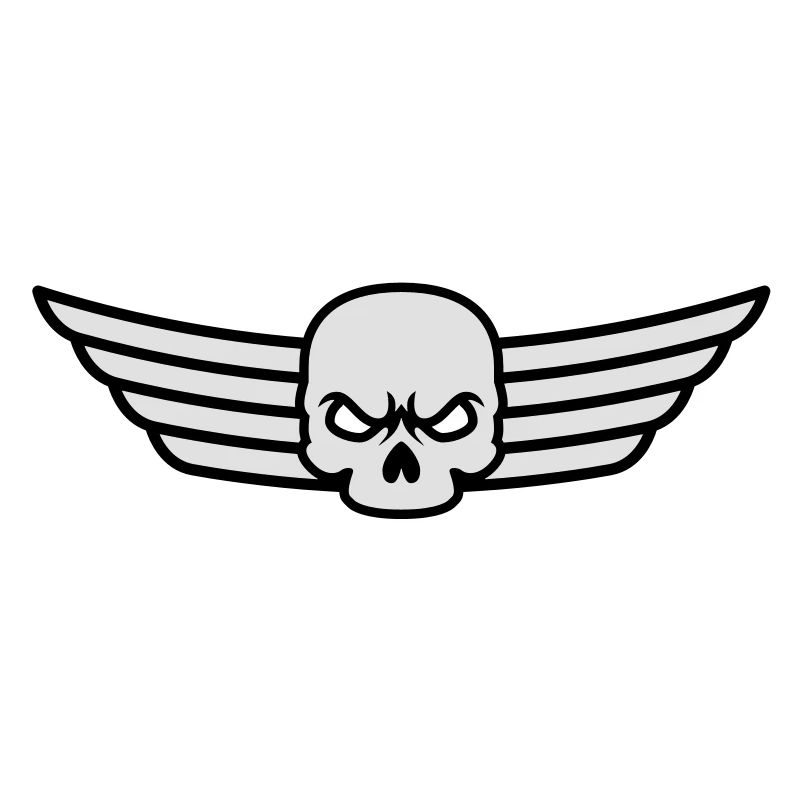 Crâne et ailes