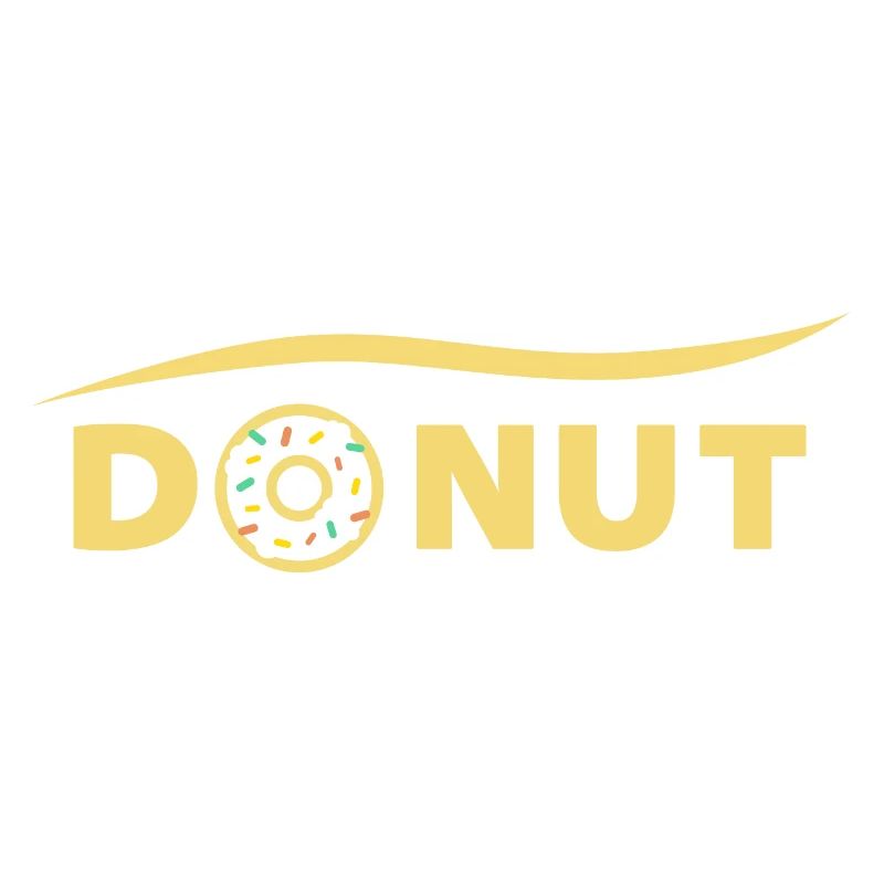| de lettrage DONUT allégation de beignet