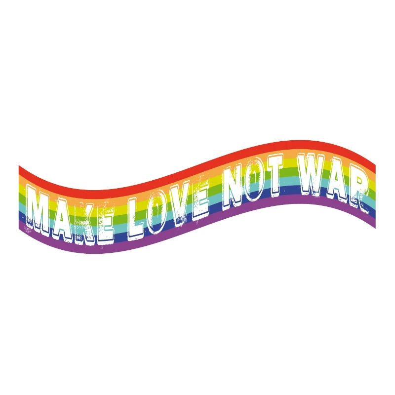 Faites l’amour, pas la guerre | Drapeau arc-en-ciel