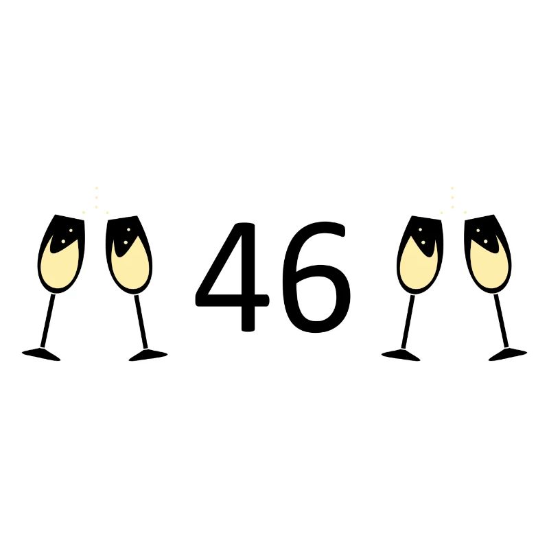 46e anniversaire 46 ans 46 ans numéro 46
